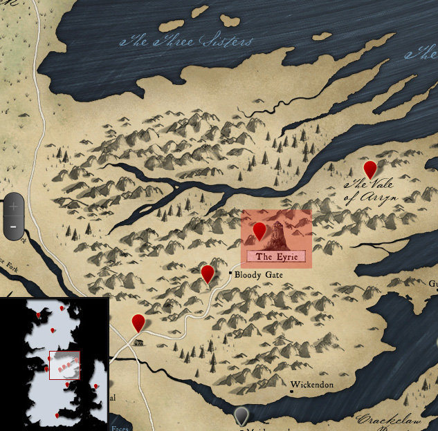 The Eyrie Got Map The Eyrie | Game Of Thrones Group | Spinchat.com